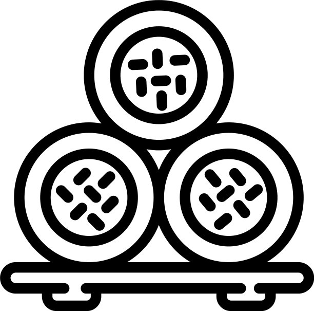 寿司卷的图标轮廓风格图片下载