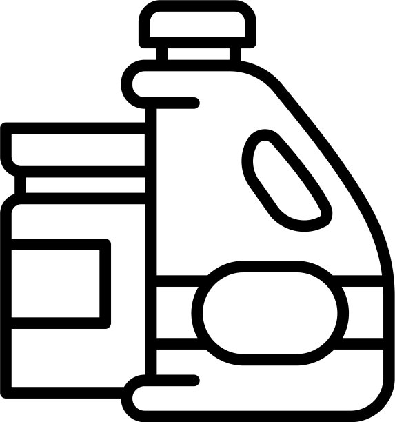 池液体清洁剂图标轮廓风格图片下载