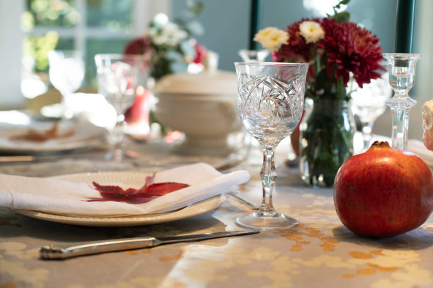 感恩节餐桌布置图片下载