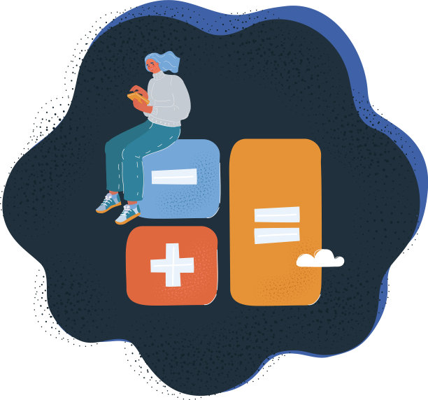 卡通小女人和大女人图片下载