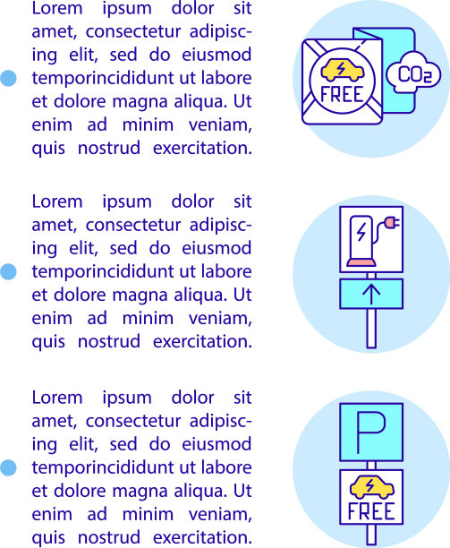 电动汽车受益概念线图标图片下载