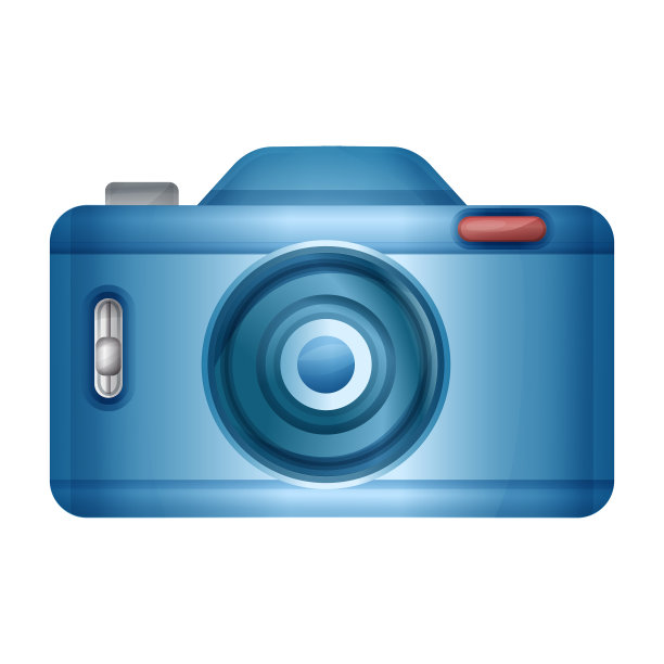 蓝色摄影相机标志数码摄影图片图片下载