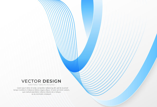 抽象的浅蓝色波浪背景简单而图片下载
