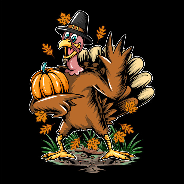 感恩节火鸡带来秋天图片下载