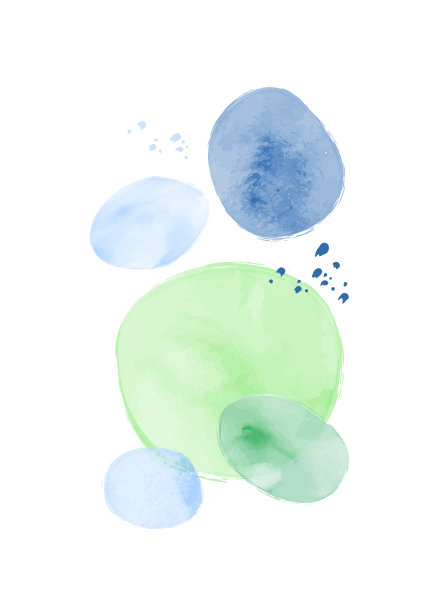 中期极简水彩海报图片下载