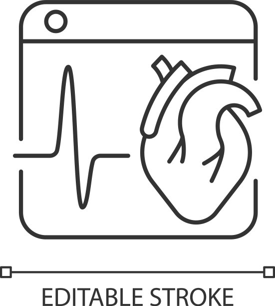医疗平台线性图标图片下载