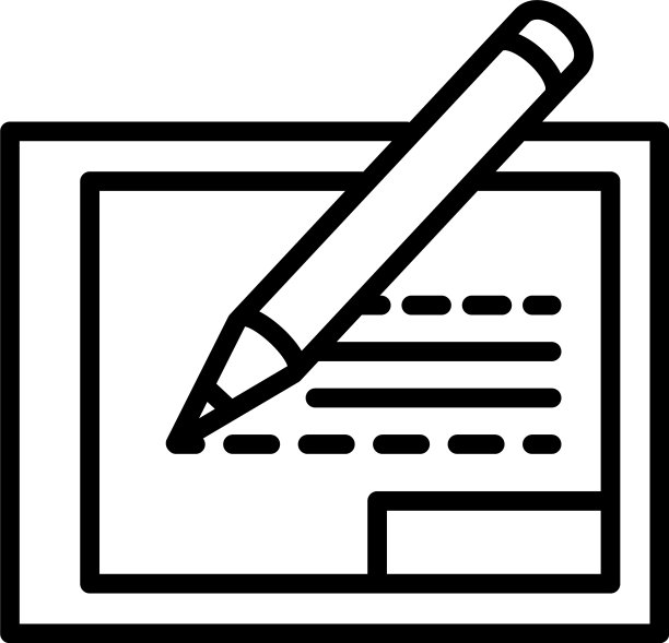 现代写作建筑师图标大纲风格图片下载