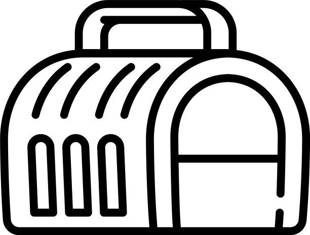 宠物便携盒图标轮廓风格图片下载