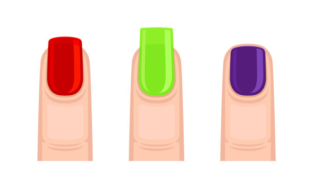 手指用擦亮的指甲作为修甲和指甲图片下载