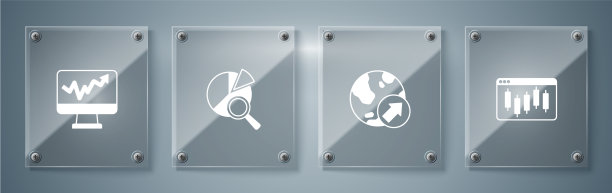 设置浏览器与股票市场金融增长图片下载