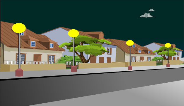 城市社会夜景艺术品图片下载