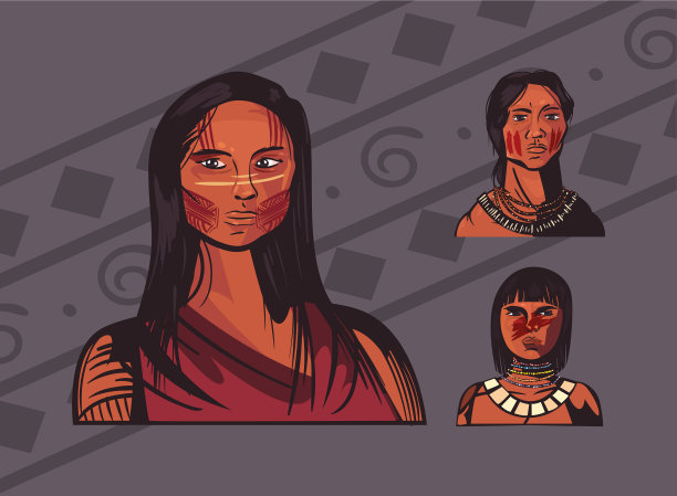 三个女土著图片下载