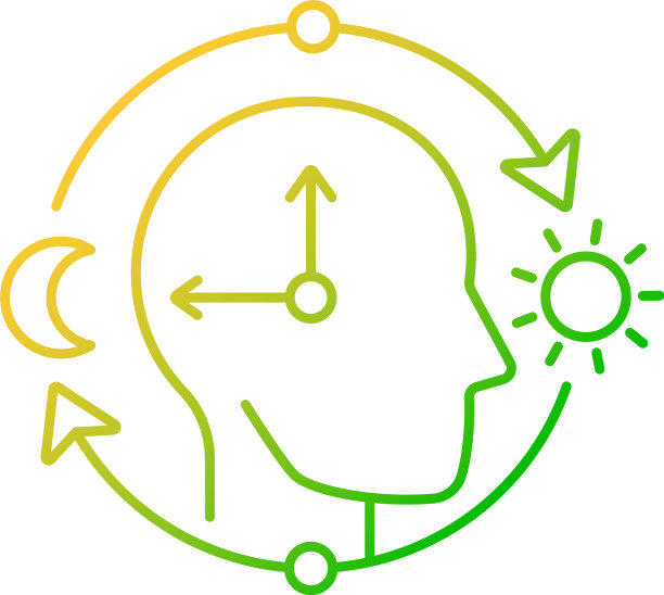 昼夜节律梯度线性图标图片下载