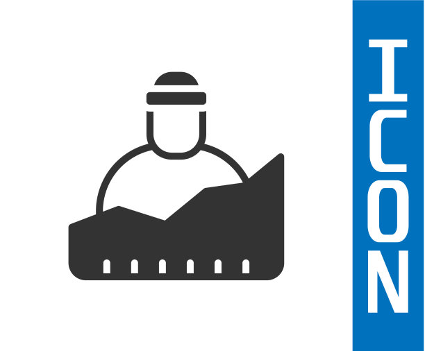 灰色增长无家可归的图标孤立在白色图片下载