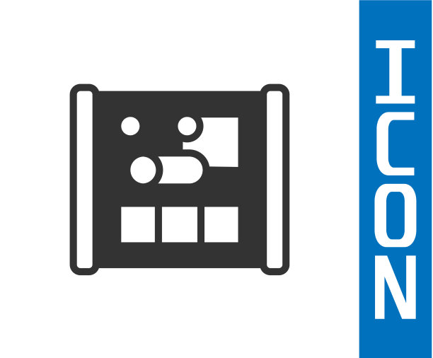 灰色工程图形纸图标隔离图片下载