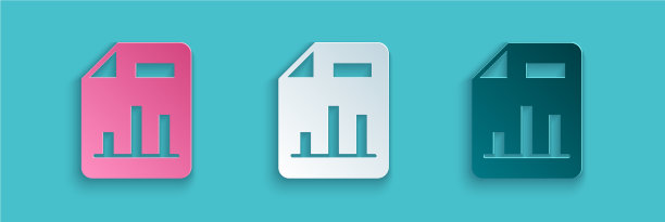 剪纸文件与图形图表图标隔离图片下载