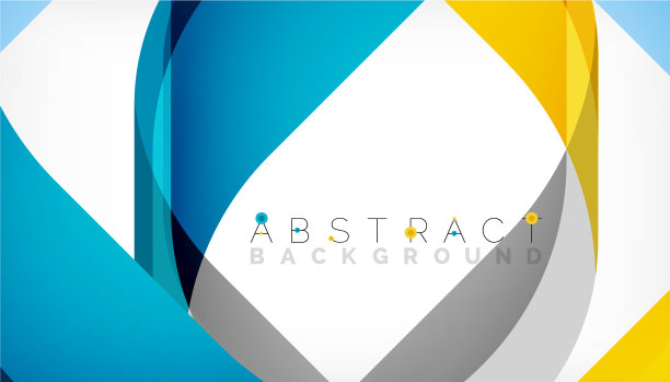 抽象的带有重叠波的正方形形状图片下载