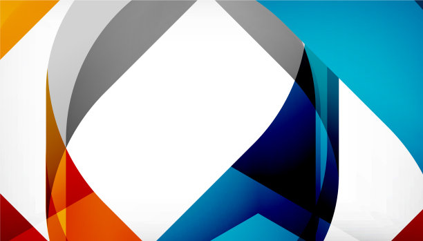 抽象的带有重叠波的正方形形状图片下载