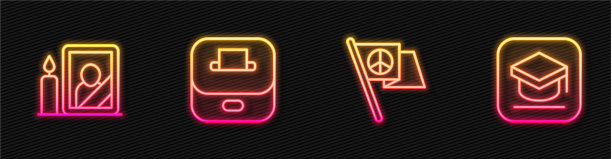 设行和平悼念相框和投票箱图片下载