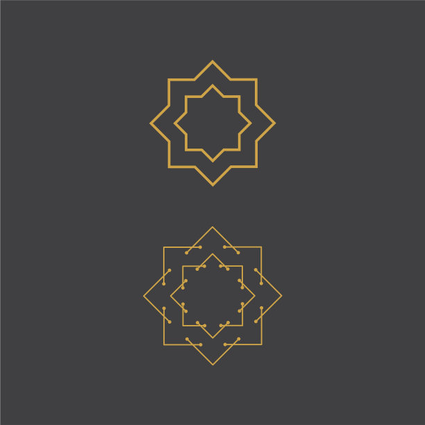 几何阿拉伯装饰符号模板图片下载