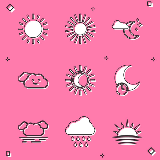 日落云与月亮和星星黯然失色图片下载