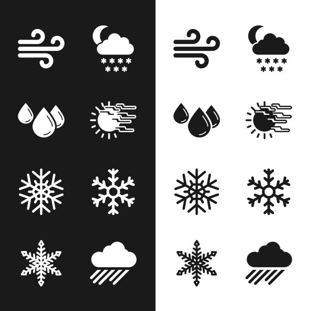 集雾与日月水滴风云与雪图片下载