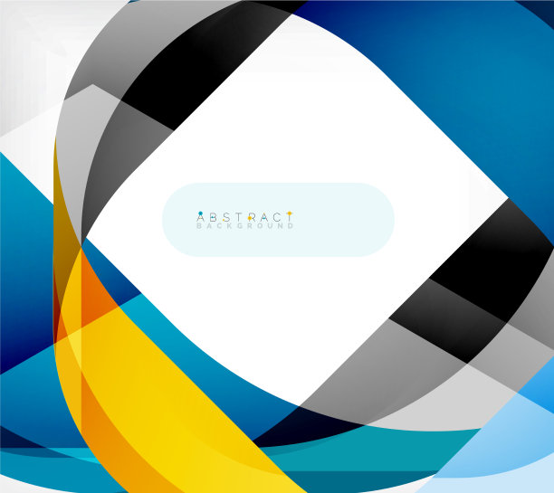 抽象的带有重叠波的正方形形状图片下载