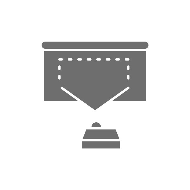 视频投影仪显示灰色图标孤立图片下载