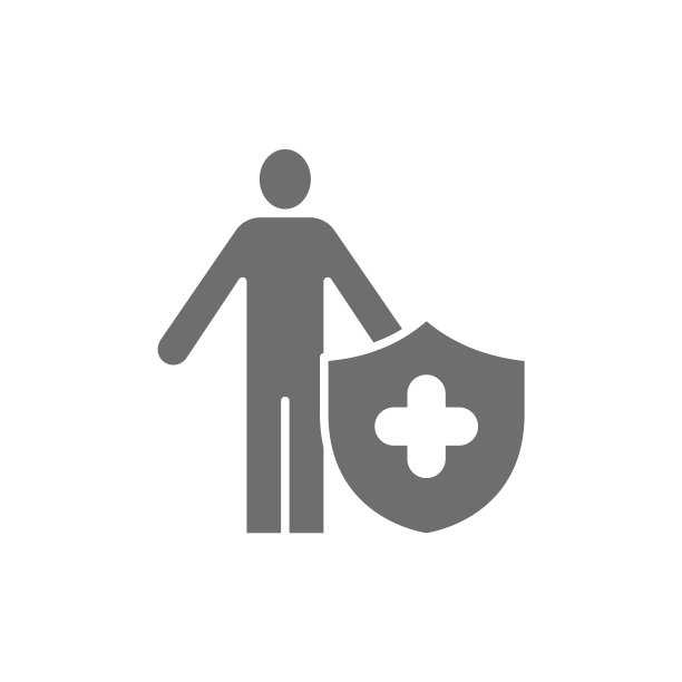 免疫系统强壮健康的人灰色图标图片下载