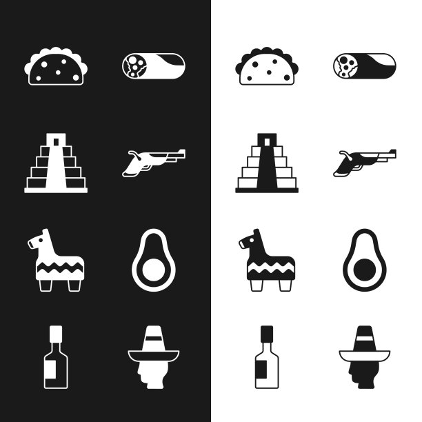 设置老式手枪奇琴伊察玛雅塔可图片下载