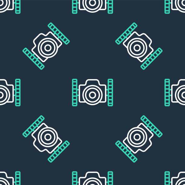 Line照片相机潜水员图标隔离无缝图片下载