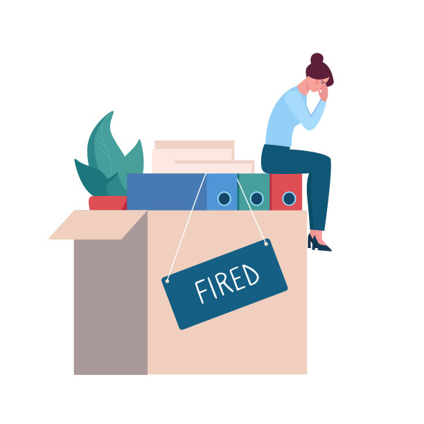 被解雇的女人在办公室里哭图片下载