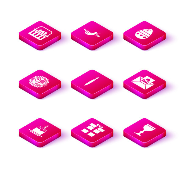 把复活节蛋糕和蜡烛放在礼品盒里图片下载