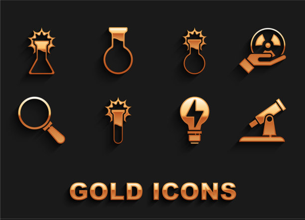 设置试管和烧瓶放射性望远镜图片下载