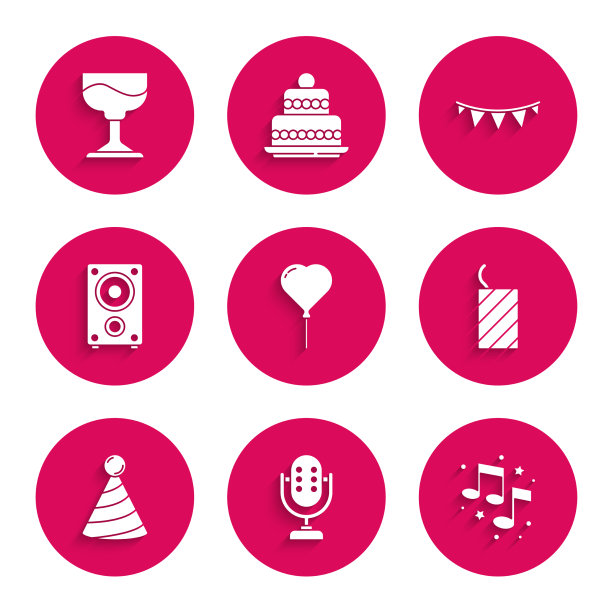 设置气球形式心脏麦克风音乐图片下载