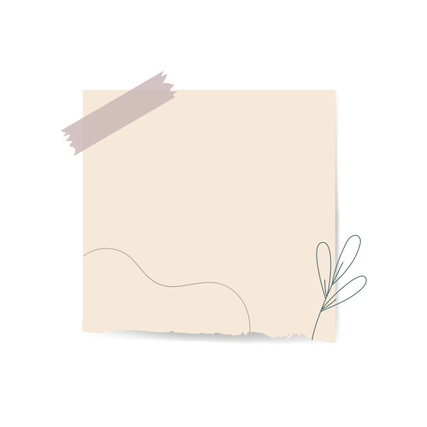 抽象艺术笔记纸贴纸手绘图片下载