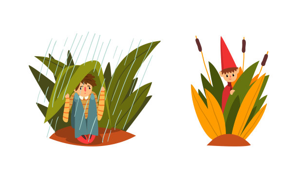 自然界中的小人是有趣的精灵生物图片下载