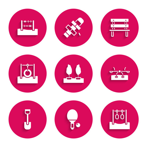 设置森林球拍和球体操环图片下载