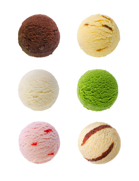 冰淇淋被隔离在白色背景上图片下载