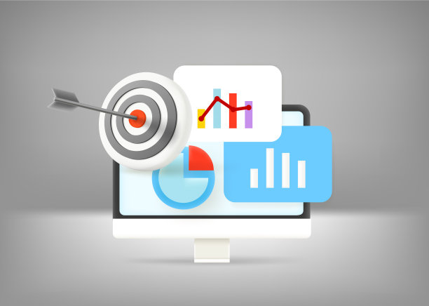 商业报告与不同的图表和图表图片下载