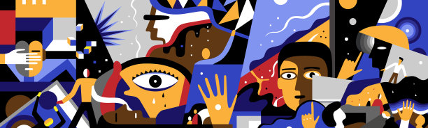 心理学人梦幻抽象图片下载