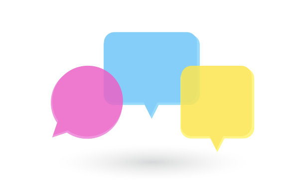 丰富多彩的言语泡泡沟通理念图片下载