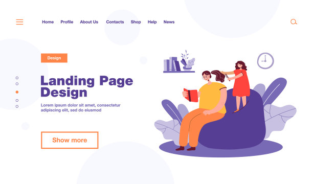 女儿梳头妈妈图片下载