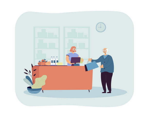 去买食物的老人图片下载