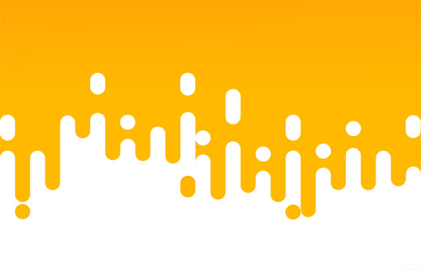 抽象图案黄橙圆线半色调过渡。图片下载