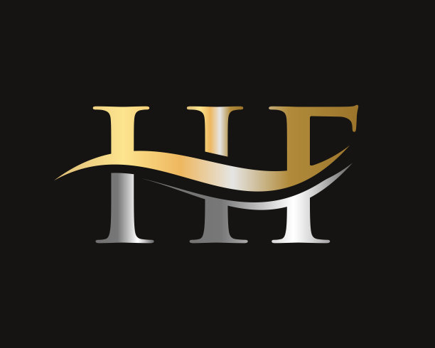 现代字母HF标志设计矢量。首字母连字符HF标志设计图片下载