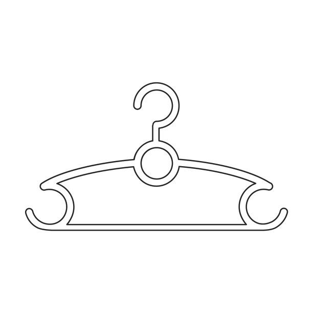 衣架图标轮廓图标隔离图片下载