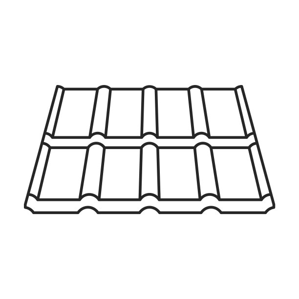 金属瓦片图标轮廓图标图片下载