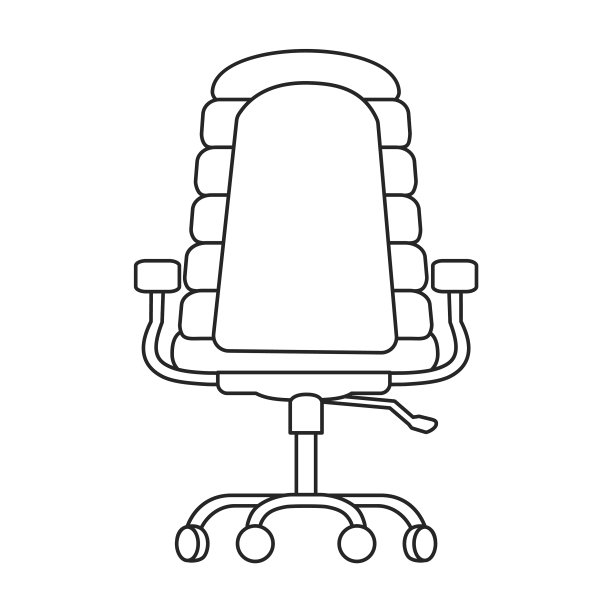 椅子家具图标轮廓图标图片下载