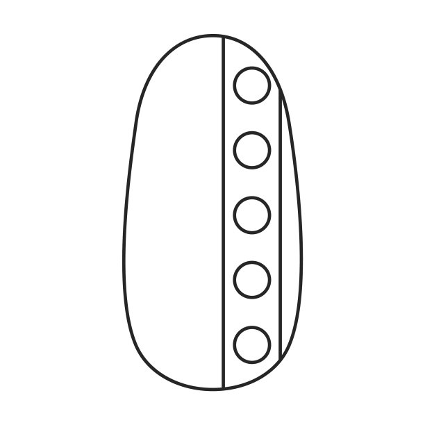 指甲指甲图标轮廓图标图片下载